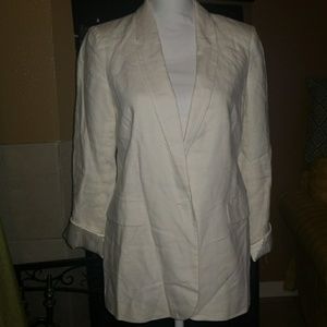 Banana Republic Linen Boyfriend Blazer